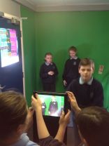 Year 7 using the GreenScreen to create Anti Bullying role play